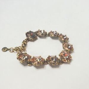 Stella & Dot Champaign Pink Rivoli Rhinestone Bracelet